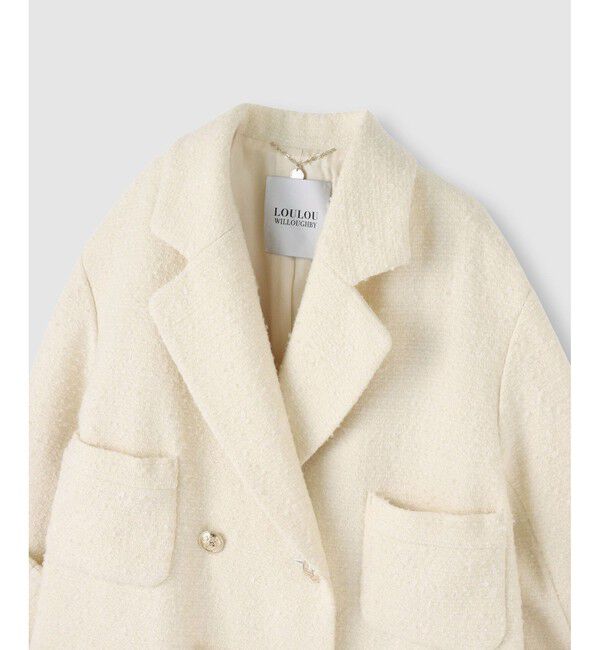 LOULOU WILLOUGHBY「【LOULOU WILLOUGHBY】ツイードダブルミドルコート」|その他|