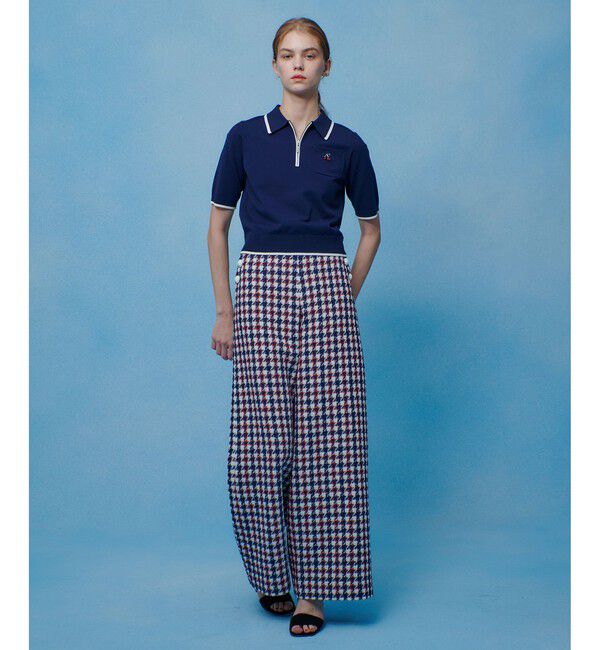 LOULOU WILLOUGHBY「【LOULOU WILLOUGHBY】ＣＨＥＲＲＹビジューＰＯＬＯ」|ポロシャツ|