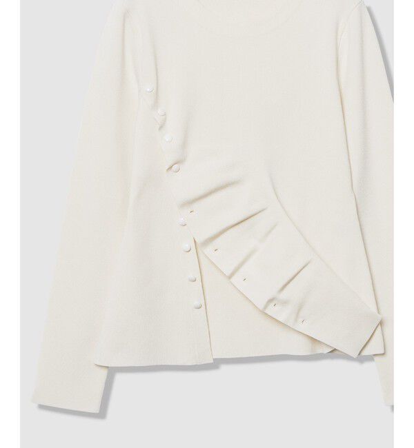 LOULOU WILLOUGHBY「【LOULOU WILLOUGHBY】ドレープアシメプルオーバー」|ニット・セーター|