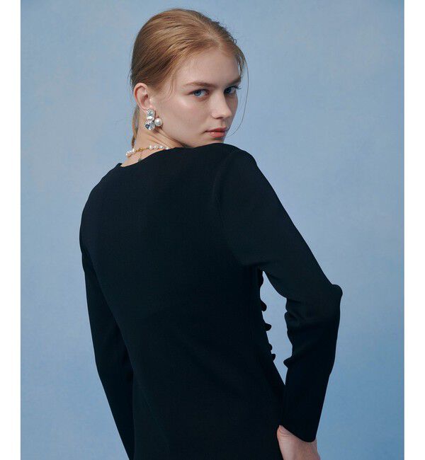 LOULOU WILLOUGHBY「【LOULOU WILLOUGHBY】ドレープアシメプルオーバー」|ニット・セーター|