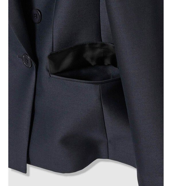 LOULOU WILLOUGHBY「【LOULOU WILLOUGHBY】シルクウールツイルダブルジャケット」|テーラードジャケット|