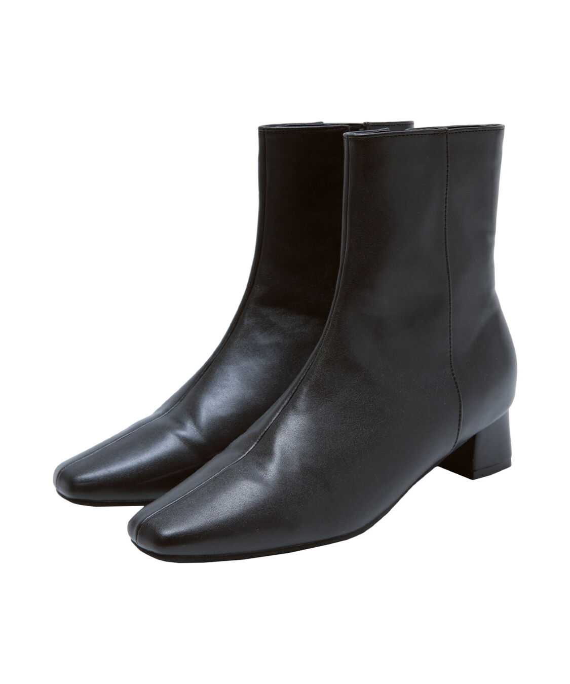 ur's「4.5cmスクエアトゥブーツ」|ショートブーツ|