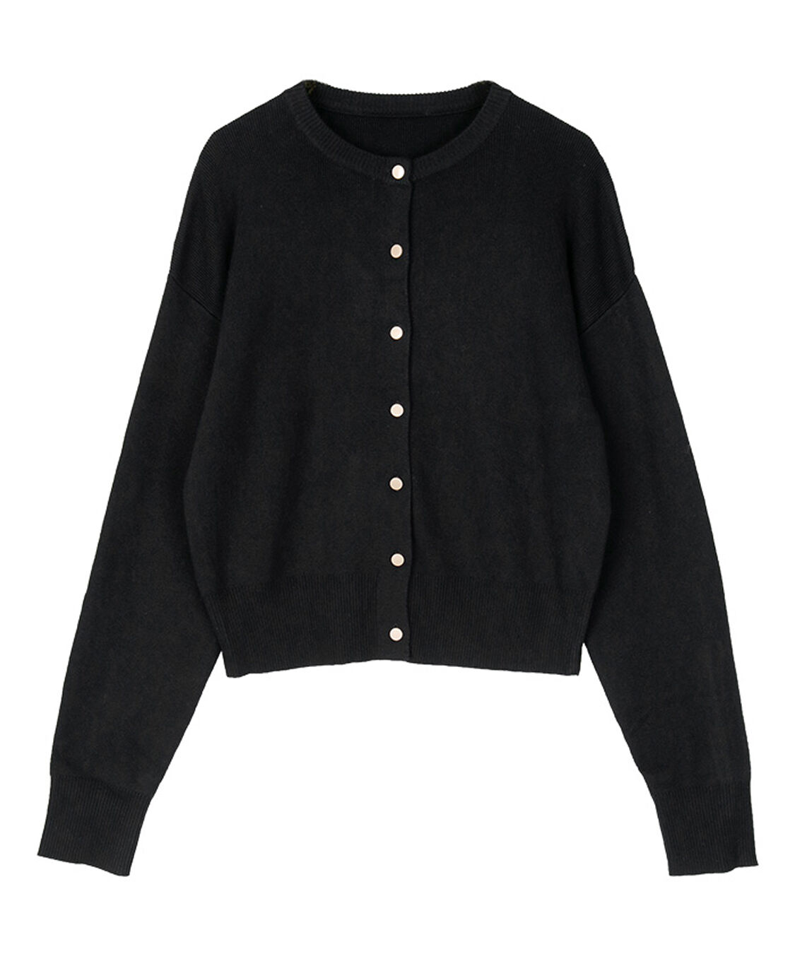 ur's「マット釦クルーネックニットカーディガン」|カーディガン|