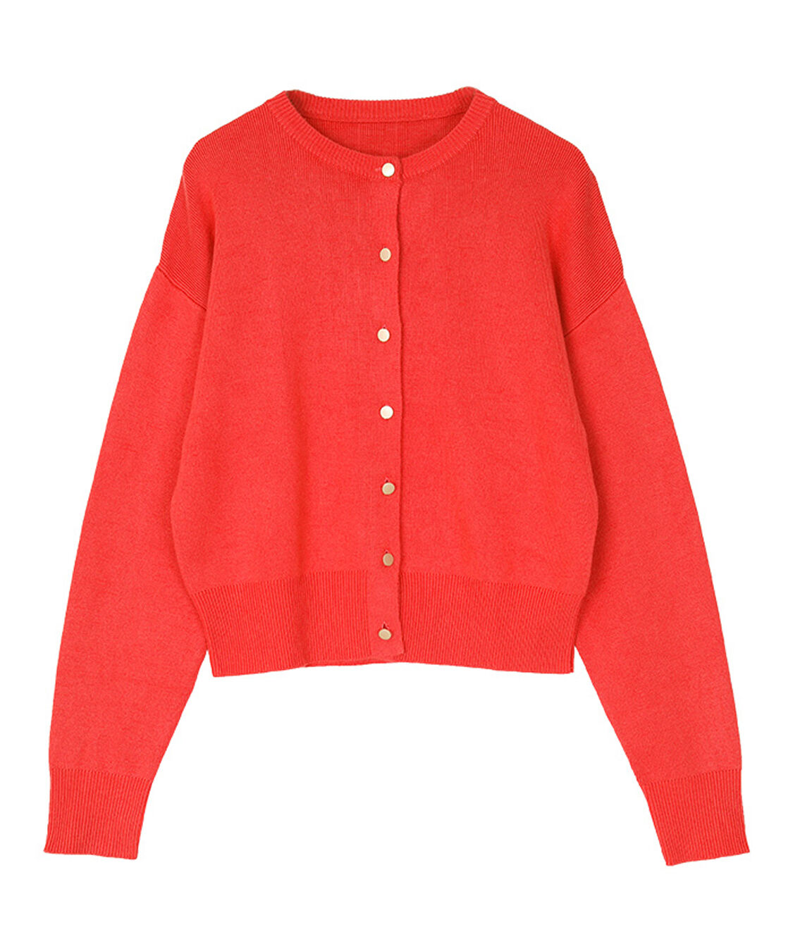 ur's「マット釦クルーネックニットカーディガン」|カーディガン|