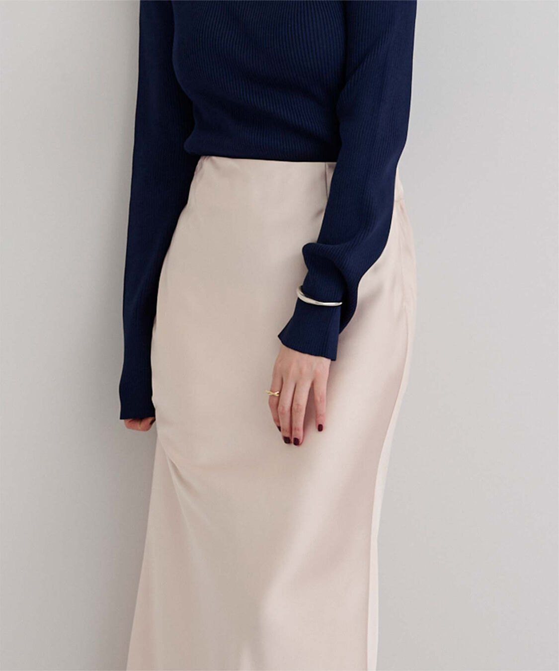 ur's「サテンマーメイドマキシスカート」|スカート|