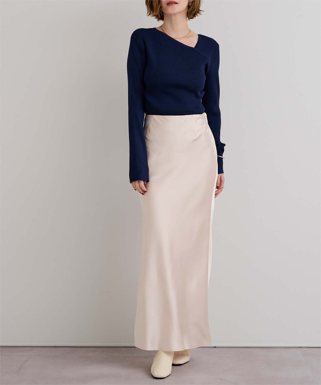 ur's「サテンマーメイドマキシスカート」|スカート|