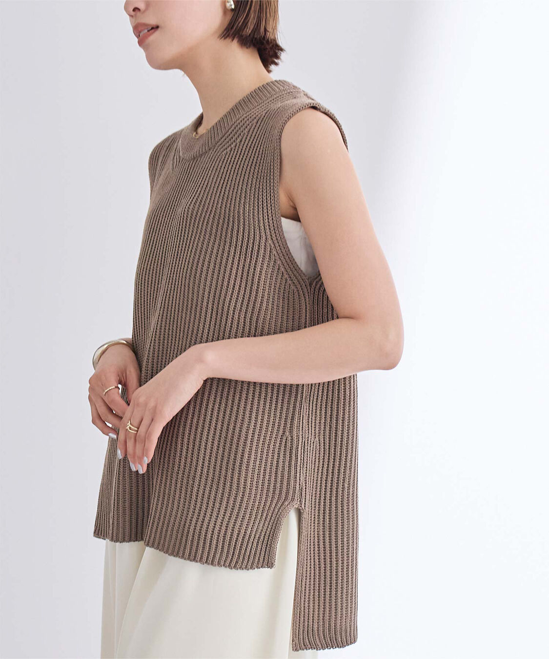 ur's「ローゲージニットベスト」|ニット・セーター|