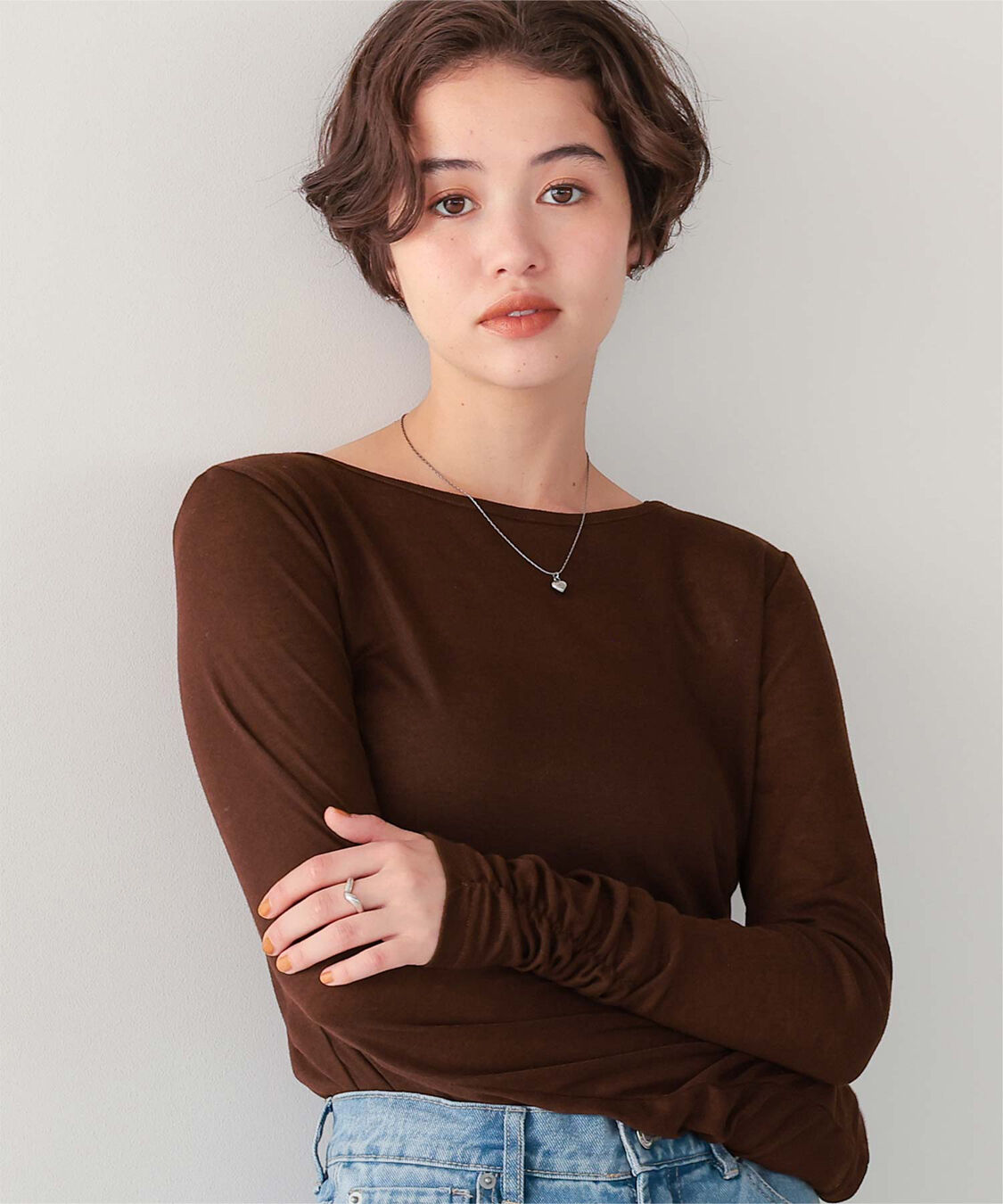 titivate「着心地抜群シアーボートネックトップス」|Tシャツ・カットソー|