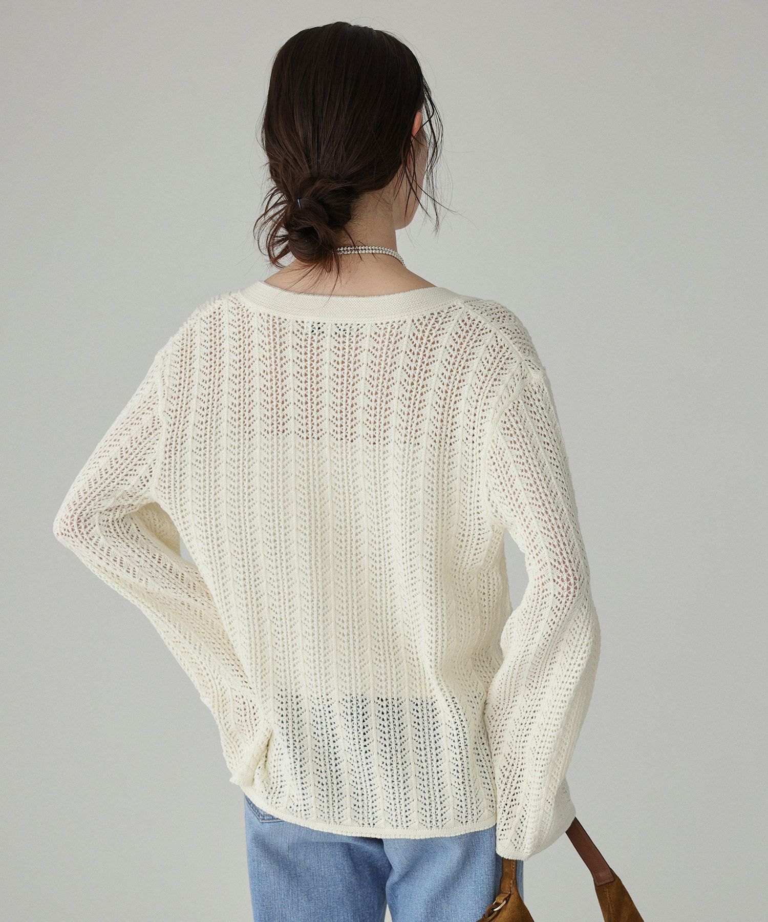 BABYLONE「レーシーニットプルオーバー」|ニット・セーター|