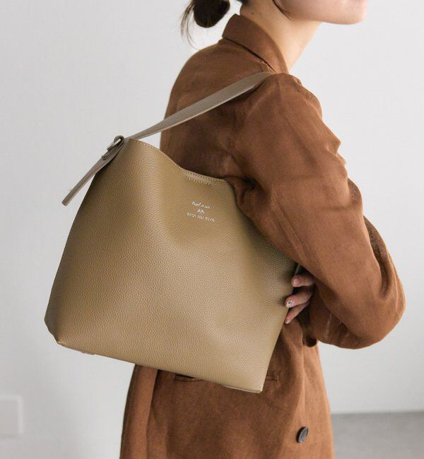  「【＠sein___000監修】【本革】レザー2WAY ショルダーBAG」|ショルダー・メッセンジャー|ベージュ