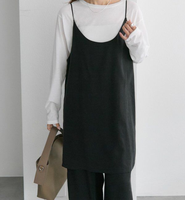  「【着回し力◎/セットアイテム】ソフトツイルキャミチュニック+パンツセット」|その他|