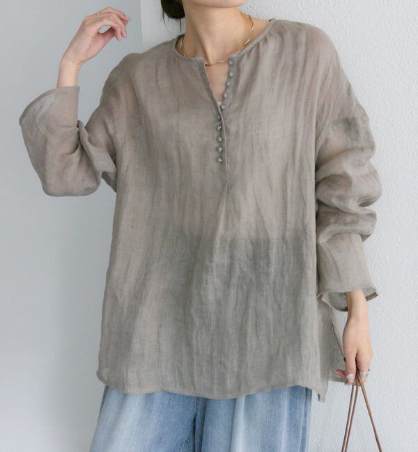  「シアーガーゼブラウス」|プルオーバー|