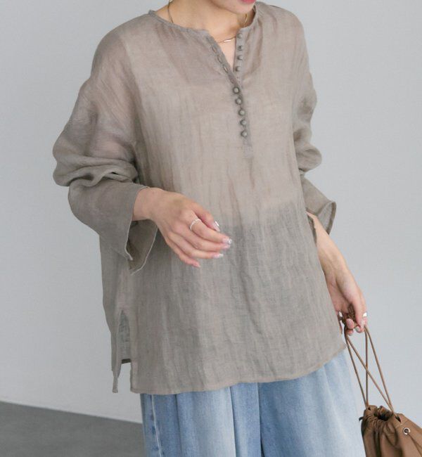  「シアーガーゼブラウス」|プルオーバー|