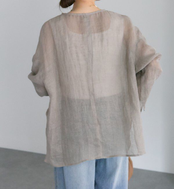  「シアーガーゼブラウス」|プルオーバー|