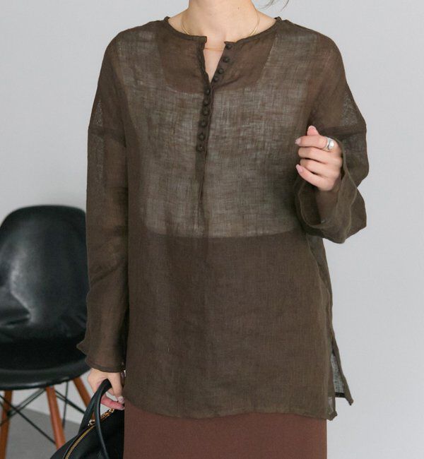  「シアーガーゼブラウス」|プルオーバー|