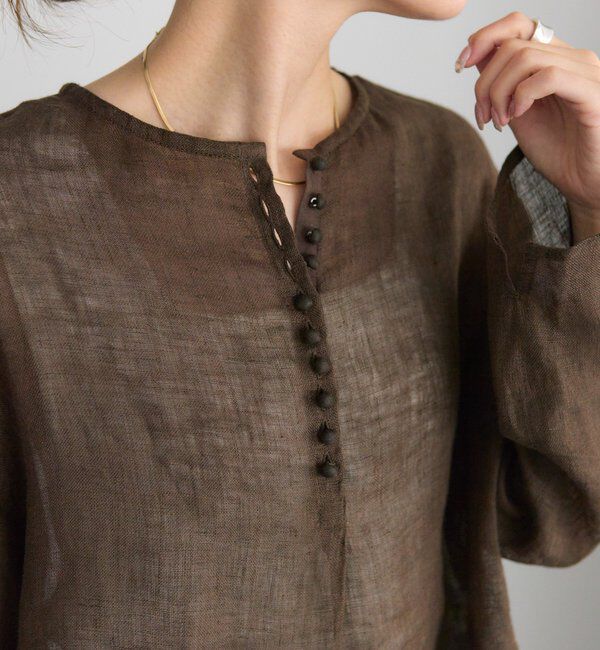  「シアーガーゼブラウス」|プルオーバー|