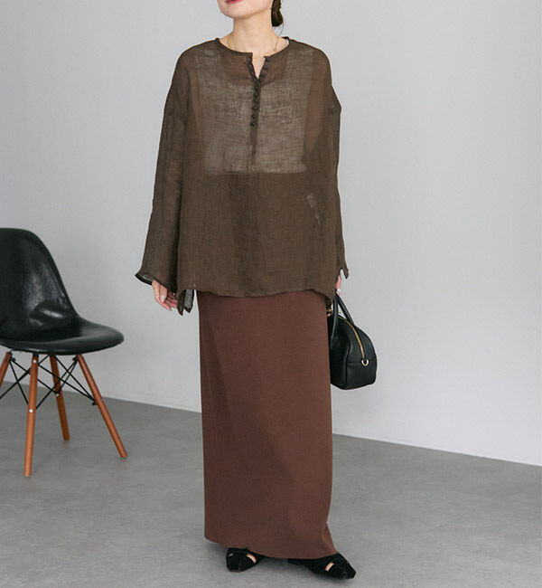  「シアーガーゼブラウス」|プルオーバー|