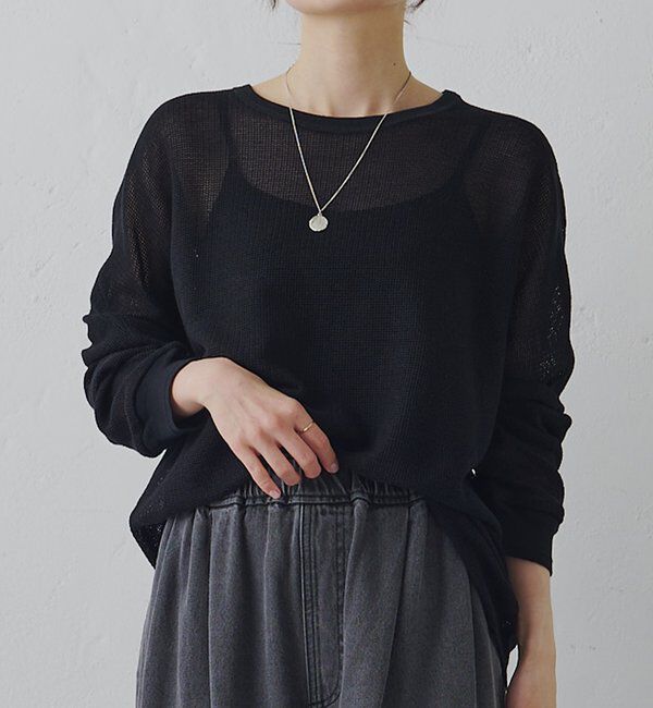  「ラッセルメッシュカットソー」|Tシャツ・カットソー|