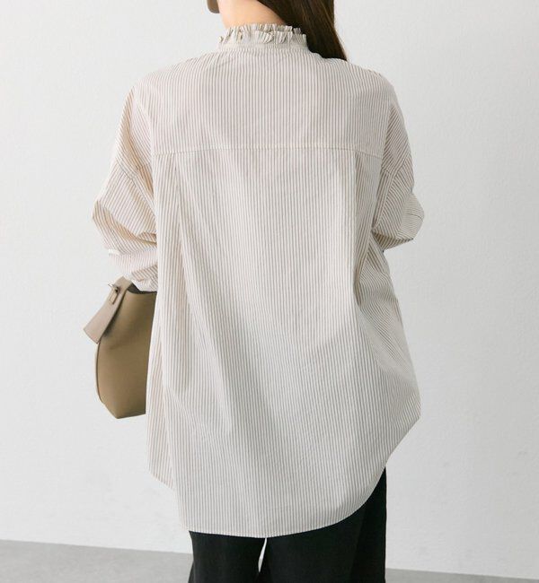  「襟袖プリーツブラウス」|シャツ・ブラウス|