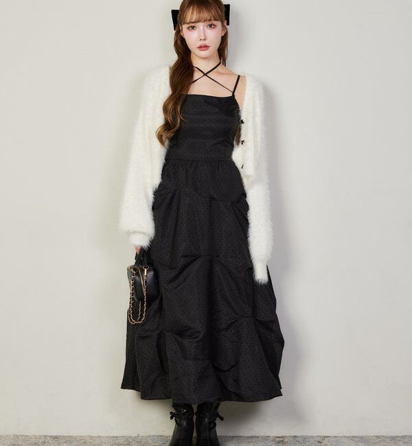  「milkyフェザーショートカーデ」|ニット・セーター|