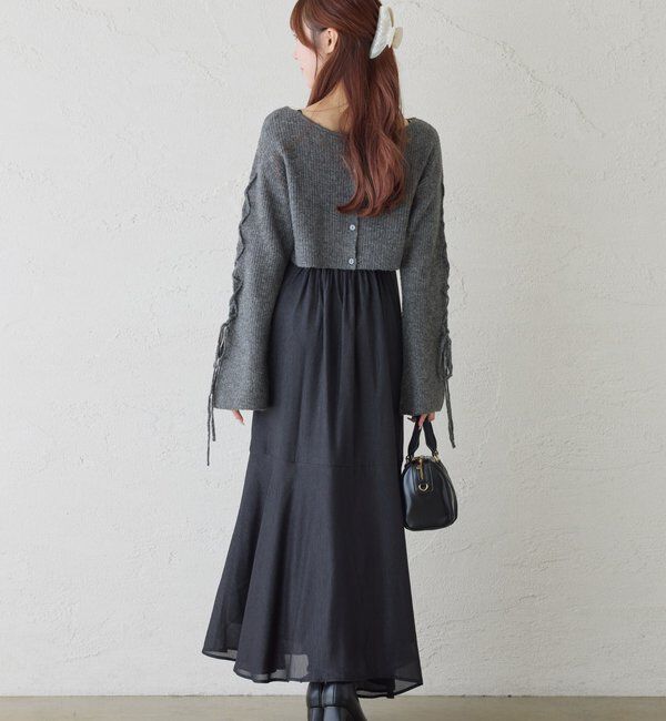  「カーディガンセットワンピース」|ワンピース|