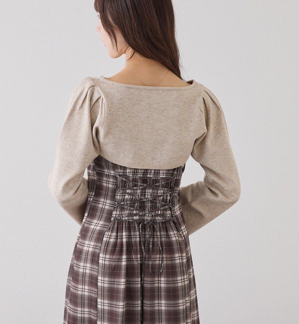  「２枚セットチェックワンピ」|ワンピース|