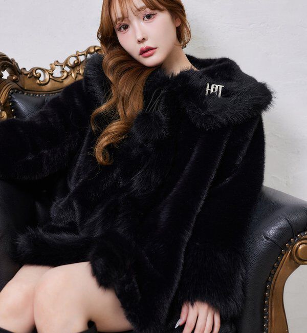  「衿つきファーミドルコート」|その他|