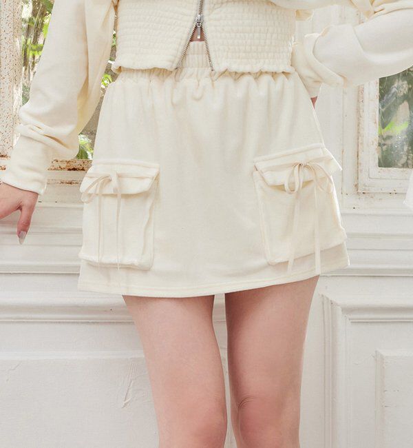  「【セットアップ可能】カットミニスカート」|スカート|