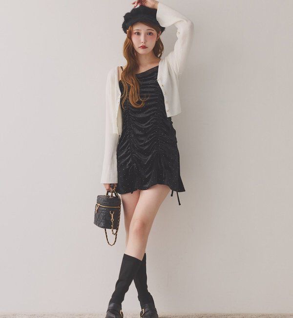  「WEB限定/チャーム付きキルティングバニティバッグ」|ショルダー・メッセンジャー|