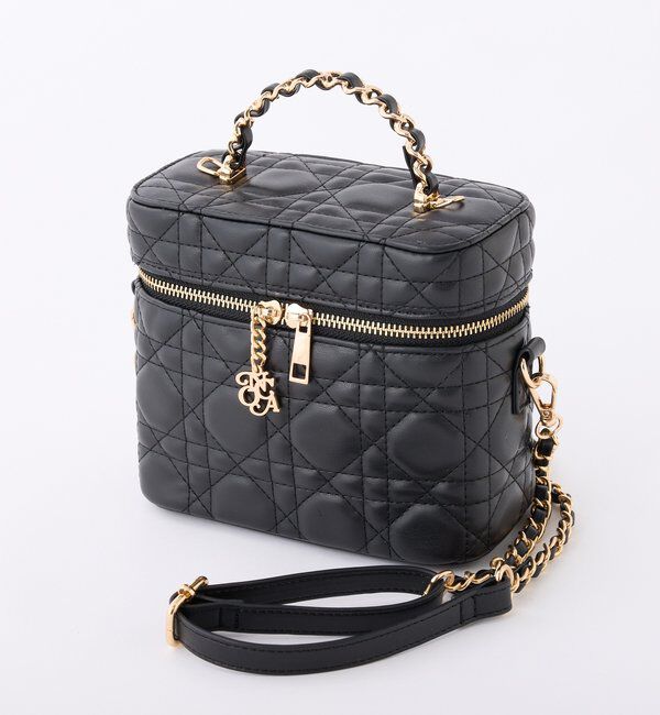  「WEB限定/チャーム付きキルティングバニティバッグ」|ショルダー・メッセンジャー|