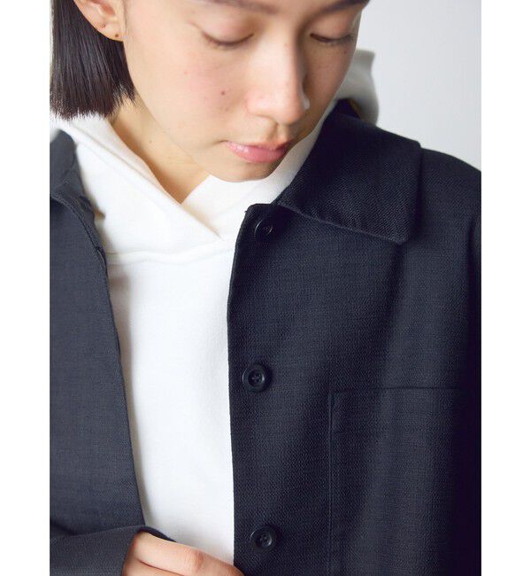 MidiUmi「MidiUmi ショートシャツジャケット」|テーラードジャケット|