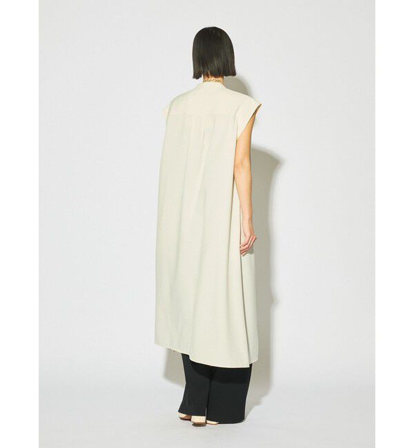 MIDIUMISOLID「MIDIUMISOLID for Ladies アシンメトリープリーツノースリーブワンピース」|ワンピース|