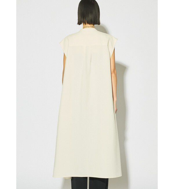 MIDIUMISOLID「MIDIUMISOLID for Ladies アシンメトリープリーツノースリーブワンピース」|ワンピース|