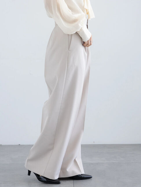 Te chichi「【セレモニーアイテム】タックストレートワイドパンツ（セットアップ可）」|その他|