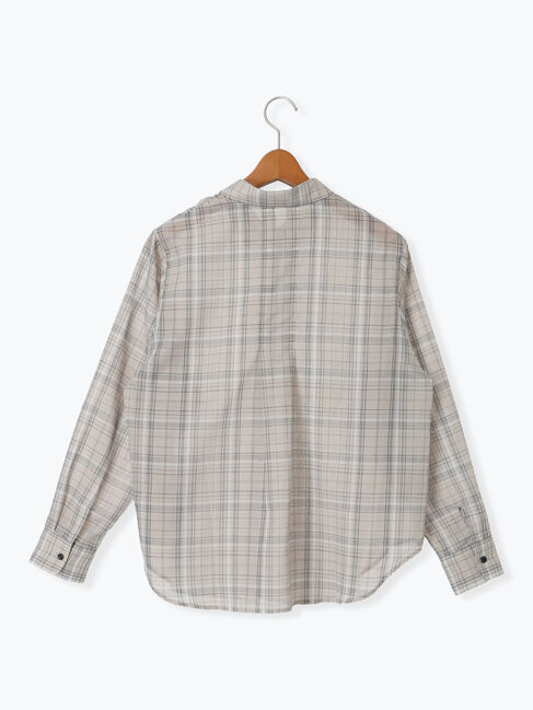 Lugnoncure「シアーチェックシャツ《2025spring catalog item》」|シャツ・ブラウス|