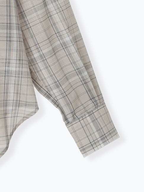 Lugnoncure「シアーチェックシャツ《2025spring catalog item》」|シャツ・ブラウス|