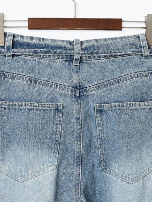 Te chichi TERRASSE「ウエストリボンタックワイドデニムパンツ《2025spring catalog item》」|その他|