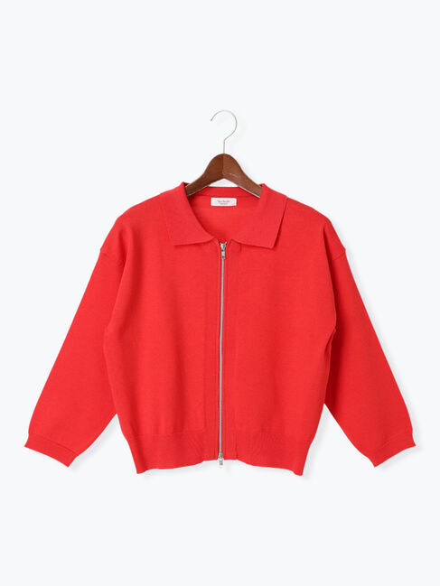 Te chichi TERRASSE「襟付きジップカーディガン」|カーディガン|