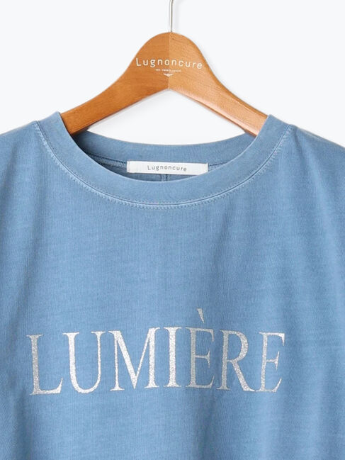 Lugnoncure「ピグメント加工グリッタープリントTシャツ」|Tシャツ・カットソー|