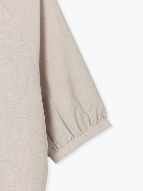 Lugnoncure「【接触冷感】麻調フリル衿ブラウス」|シャツ・ブラウス|