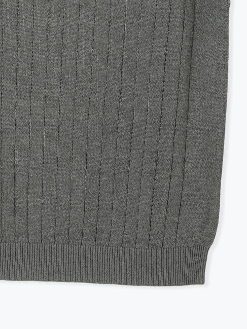 Lugnoncure「針抜きシアーポロニット」|ニット・セーター|