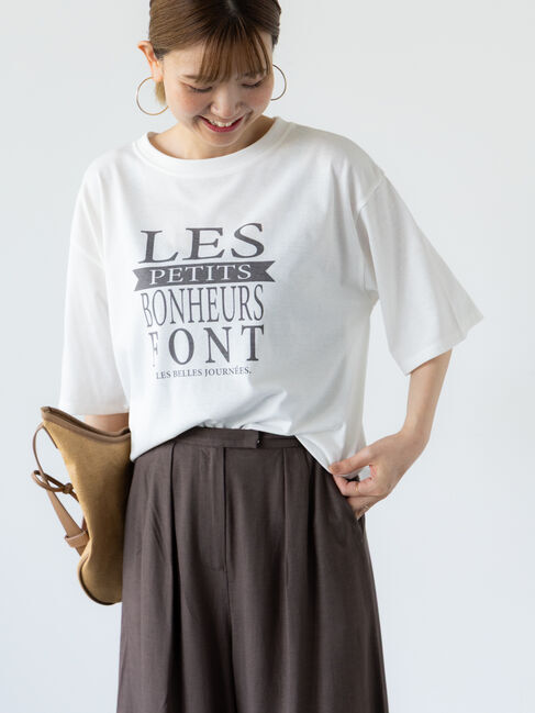 Lugnoncure「フロントBIGロゴTシャツ」|Tシャツ・カットソー|オフホワイト