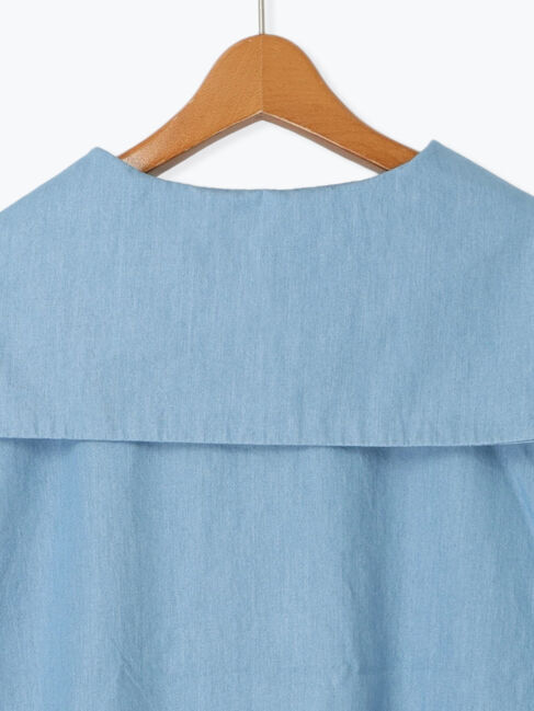 Lugnoncure「デニムセーラーカラースキッパー」|シャツ・ブラウス|