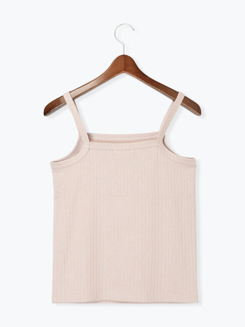 Te chichi TERRASSE「ラメ混ワイドリブキャミソール」|キャミソール|