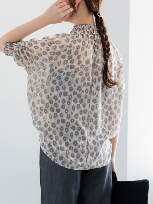 Te chichi「パターンアソートシャーリングブラウス」|シャツ・ブラウス|ベージュ