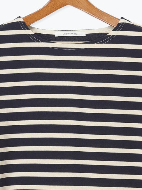Lugnoncure「ボーダー半袖カットソー」|Tシャツ・カットソー|