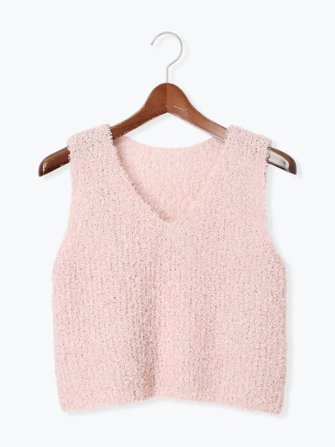 Te chichi TERRASSE「リボンヤーンニットベスト」|ニット・セーター|