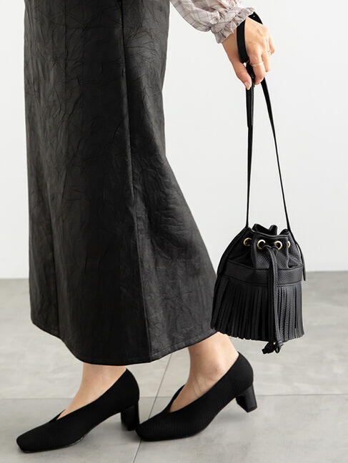 Te chichi「フリンジミニショルダーポシェット」|その他|ブラック