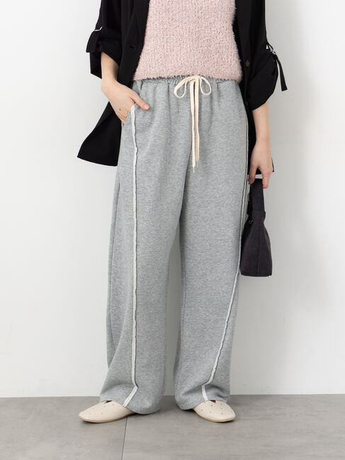 Te chichi TERRASSE「アウトシームスウェットカーブパンツ《2025autumn catalog item》」|その他|