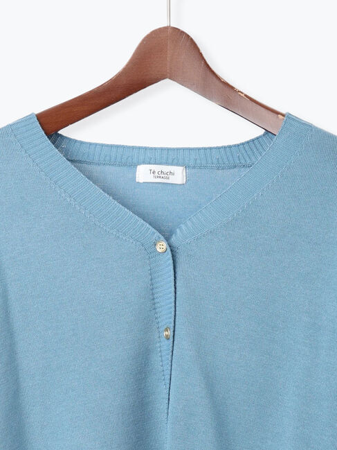 Te chichi TERRASSE「前後2WAY金釦Vネックカーディガン」|カーディガン|